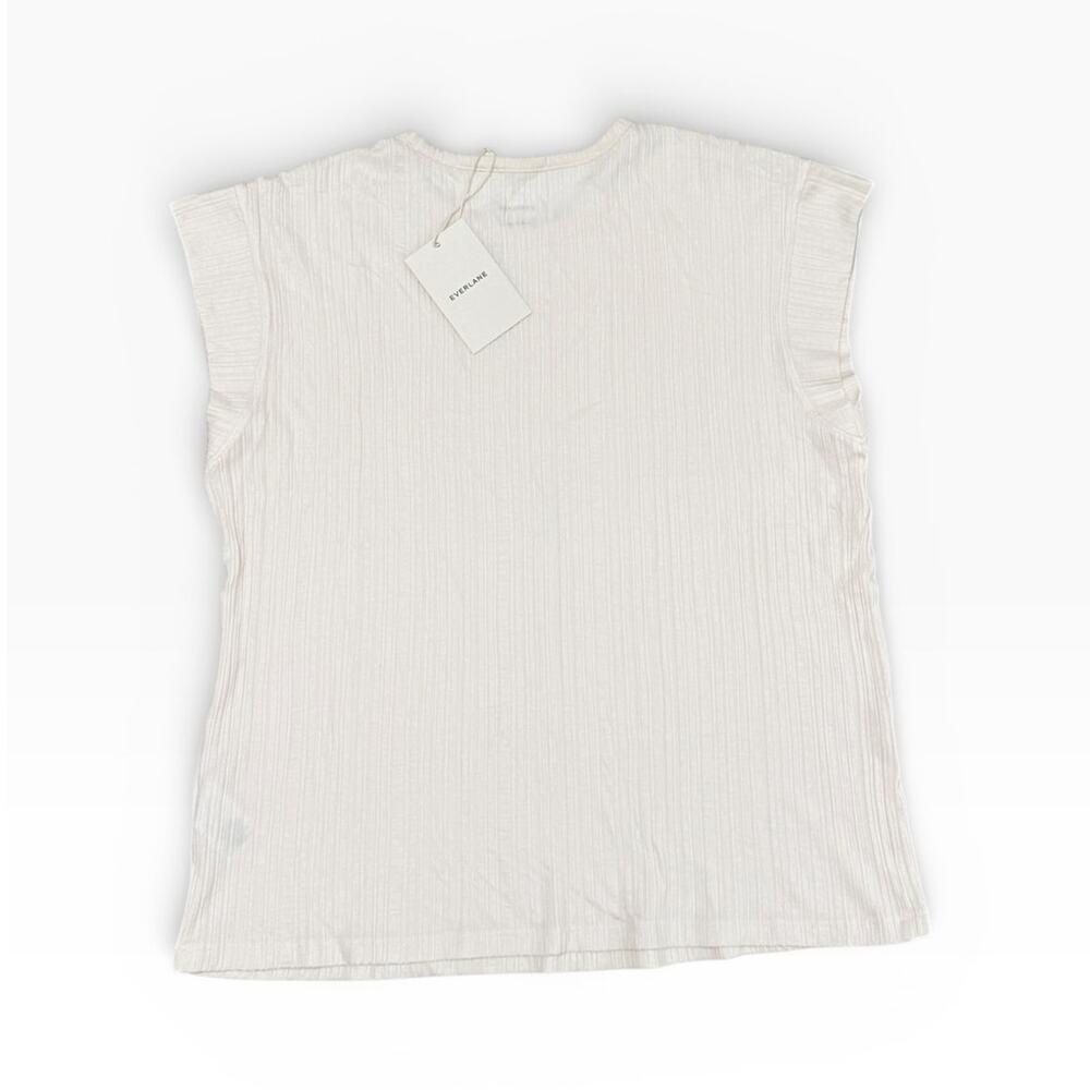 Everlane The Rib Muscle Tee in Bone size Small NWT - Picture 3 of 7